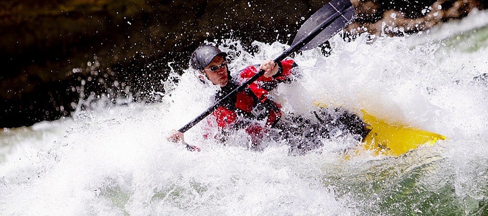 Whitewater kayaking